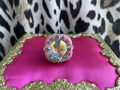 Tarina Tarantino Sculpture MADE BY TARINA Sweet Dreams Pink Ring OOAK 6.5-7 - Image 1 of 4