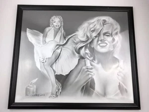 Marilyn Monroe Noa Chaikin 2003 Framed Print Faces Of Fame 22” X 26”  - Picture 1 of 12