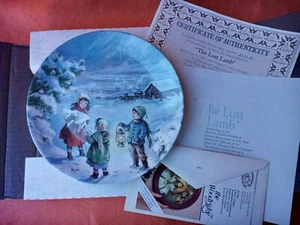 NEW Collectible Plate "The Lost Lamb" Mimi Jobe Edwin Knowles 1990 - Picture 1 of 4