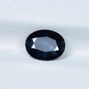 1.43 ct MEJOR GRADO AZUL OSCURO/ZAFIRO AZUL NATURAL - ¡Video de gemas ovaladas!! - Imagen 1 de 2