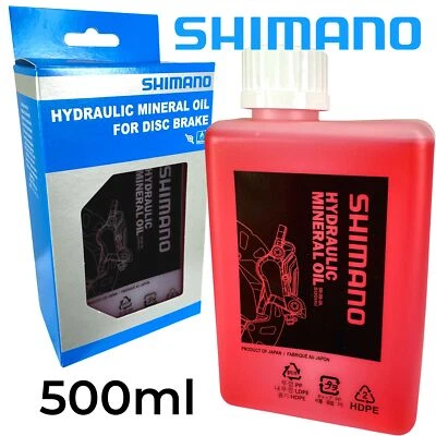 Shimano Freni A Disco MTB Idraulici Con Olio Minerale Bottiglia Grande 500ml - Immagine 1 di 3