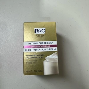 Roc Retinol Correxion Line Smoothing Max Hydration Cream 1.7oz./48g New 0028 - Picture 1 of 3