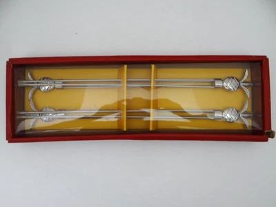 Pineapple Stainless Skewers Set of 4 Double Rod - Image 1 of 4