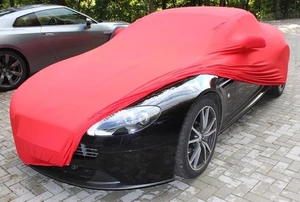 Vollgarage Car-Cover  Rot mit Spiegeltaschen für Aston Martin Vantage Roadster - Picture 1 of 4