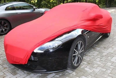 Vollgarage Car-Cover  Rot mit Spiegeltaschen für Aston Martin Vantage Roadster - Image 1 of 4