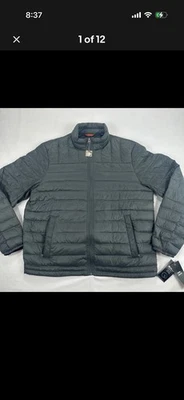Dockers On-The-Go Down Jacket Men's XL Gray Packable Lightweight Puffer NWT - Image 1 of 4