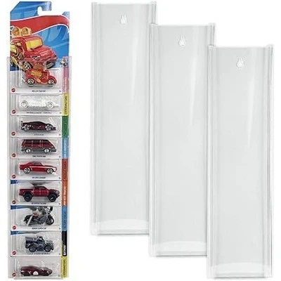 Hot Wheels Vitrina Montaje en Pared Estante Organizador de 3 Niveles para 27 Coches de Juguete, 1:64 Foto 1 de 4