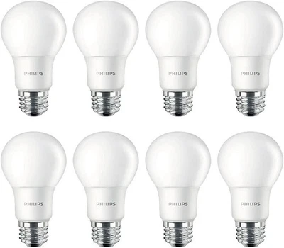 Philips A19 Led Light Bulbs 8 Pack Soft White 2700K Non Dimmable Energy Effic... - Image 1 of 4