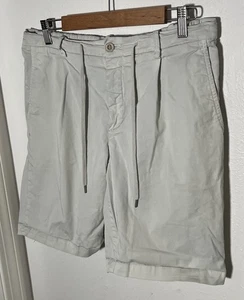 Boggi Milano Herren 52 (34") Baumwolle Freizeit Kordelzug Chino Shorts 8" Schrittlänge SCHÖN! - Bild 1 von 14