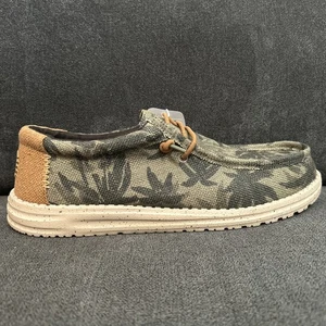 Hey Dude Wally Palm Jute Herren 11 Burnt Olive Ginger Braun Slipper Schuh 43087-3ZX - Bild 1 von 9