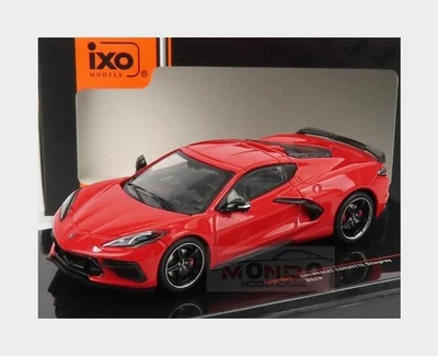1:43 IXO Chevrolet Corvette C8 Stingray Coupe 2020 Red MOC303 - Immagine 1 di 2