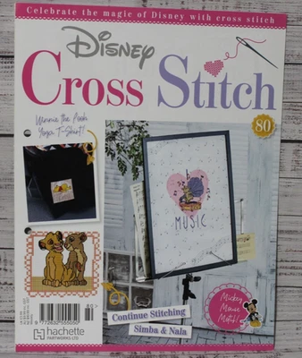 DISNEY HACHETTE cross stitch magazine ISSUE 80 please read description - Image 1 of 4
