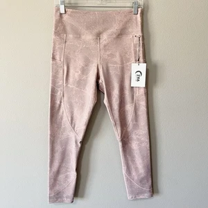 ZYIA Active Pink Digital Granite Pocket Light n Tight Hi-Rise 7/8 Leggings 8-10 - Bild 1 von 13