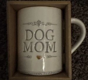 NEW "Dog Mom" Coffee Tea Mug Cup NEW WITH BOX - Picture 1 of 3