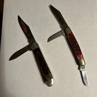 Frost Cutlery 2 Pocketknives Celebrating The Millennium Surgical Steel Blades - Image 1 of 4