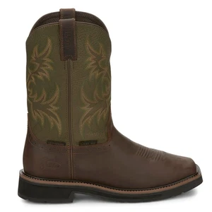 Justin Original Workboots Keavan 11 Inch Waterproof Met Guard Steel Toe Work  Me - Picture 1 of 5