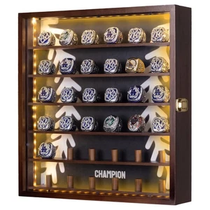 Championship Ring Display Case,Baseball Ring Display Case,36 Slots Baseball R... - Picture 1 of 6