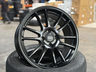 Genuino Usado 16x7 Enkei Tuning SC36 (4 ruedas) Negro 4x100 apto para Honda Toyota Mazda Foto 1 de 4