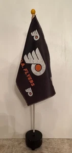 1970's Philadelphia Flyers Scarce DESK LOGO FLAG - Picture 1 of 3