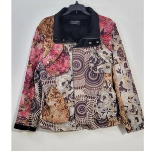 Sacred Threads Jacket Womens X-Large Vintage Patchwork Jacket Boho Whimsical - Picture 1 of 8