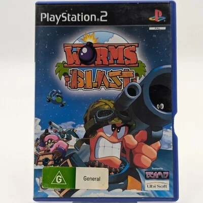 Worms Blast Sony PlayStation 2 PS2 Game PAL Game Ubisoft  - Image 1 of 4