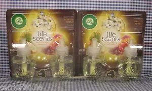 4 Refills Air Wick Life Scents PARADISE RETREAT Scented Oil (2 Packs) - Picture 1 of 2