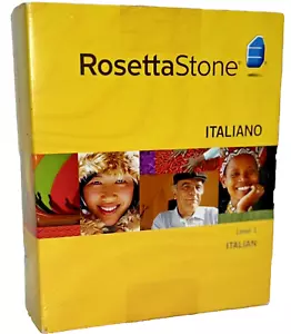 Rosetta Stone Italian Level 1 Version 3 WIN/MAC CD-ROM W/ Headset - Picture 1 of 8