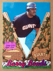 Barry Bonds Invincible 2000 #244/299 - Picture 1 of 2