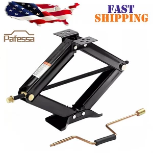 24" RV Scissor Jack Stabilizer 6500lb for RV Trailer Camper with Crank Handle US - Picture 1 of 7