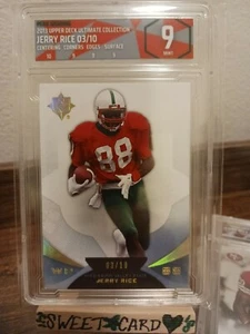 2013 Upper Deck Ultimate Collection Jerry Rice PGS 9 💥 /10 - Picture 1 of 3