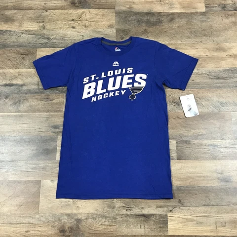 NEW - St. Louis Blues Short Sleeve T-Shirt Mens Small NHL Blues Hockey Adult Cover