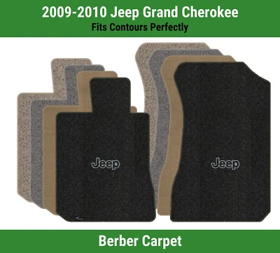 Alfombrillas delanteras Lloyd Berber para Jeep Grand Cherokee '09-10 con Jeep negro sobre plateado Foto 1 de 4