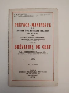 A. Lepelletier, JP Varéda-Joussaume EO, Préface Manifeste, Bréviaire De Chef - Picture 1 of 12