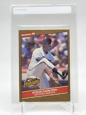1986 Donruss Highlights Steve Carlton Baseball Card #35 Nm-Mint FREE SHIPPING - Image 1 of 3