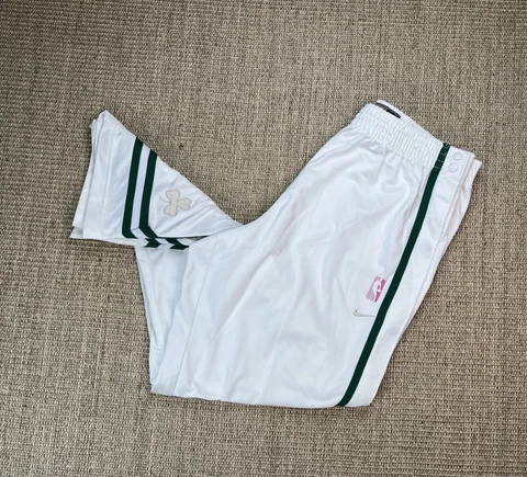 Vintage 2XL Boston Celtics Nike Official NBA Team Issued Warm Up Tear Away Pants Cover