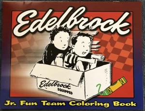 2013 EDELBROCK Jr Fun Team Kids Coloring Activity Book Chevy Ford Nascar Racing - Picture 1 of 7