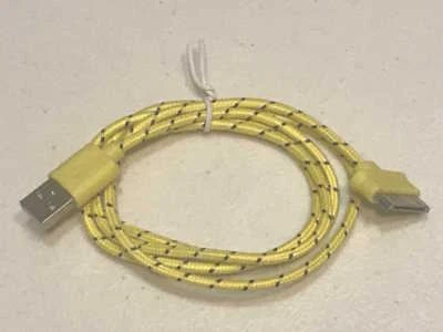 Round Braided Rugged Nylon Charger Cable Power Cord for iPhone 4 4S 3GS iPod 1 - Image 1 of 4