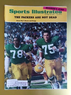 Sports Illustrated October 28, 1968 Forrest Gregg Green Bay Packers 1024 B - Изображение 1 из 2