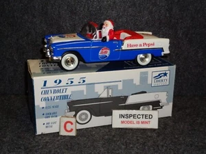 Pepsi SANTA CLAUS Driving Liberty Classics 1955 CHEVY BELAIR CONVERTIBLE Diecast - Picture 1 of 12