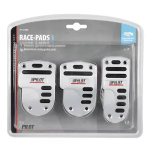 Set 3 Pedali Pedaliera Per Auto Sportivi Tuning Copripedali Pedali Alluminio New - Imagen 1 de 3