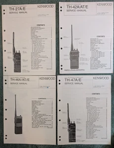 Zestaw 13 oryginalnych instrukcji warsztatowych / serwisowych do radia Kenwood - Zdjęcie 1 z 4