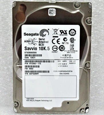 ST9300605SS 9TE066 Seagate 300GB 10K RPM 6Gbps 2.5" SAS HDD Hard Drive - Image 1 of 2