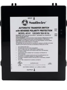 Interruptor de transferencia de polaridad inversa Southwire 40141-001 - 50A, 120-240V - Imagen 1 de 2