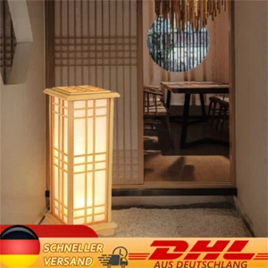 Chinesische Holz Stehlampe Standleuchte Bodenlampe Lampen LED Wohnzimmer Licht - Bild 1 von 12