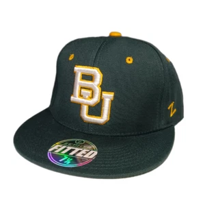 Zephyr Baylor Bears Hat Cap Mens Fitted Size 7-1/8 Green NCAA Dead Stock - Picture 1 of 10