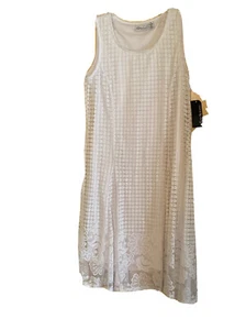 New Kim Rogers Lace White Knee Length Women's Dress - Picture 1 of 6