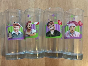 4 ~ "I LOVE LUCY" ~ 6" de alto vasos ~ VER FOTOS ~ BONITO - Imagen 1 de 4
