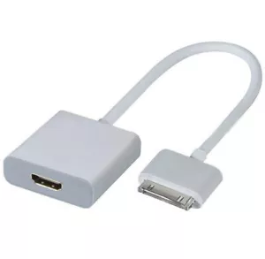 1080P Dock Anschluss auf HDMI HD TV Kabel Adapter für iPad 2 3 iPhone 4 4S iPod - Bild 1 von 6