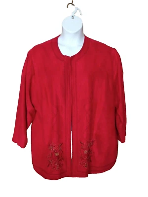 WOMEN'S MAGGIE SWEET FLORAL JACKET-SIZE: PETITE 3X 99 - Image 1 of 4