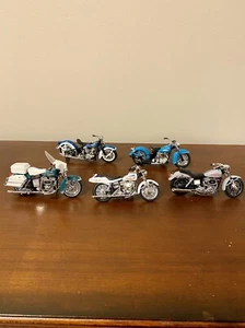 Franklin Mint Precision Models Harley Davidson 1:24 Diecast. 5 Motorcycles - Picture 1 of 20
